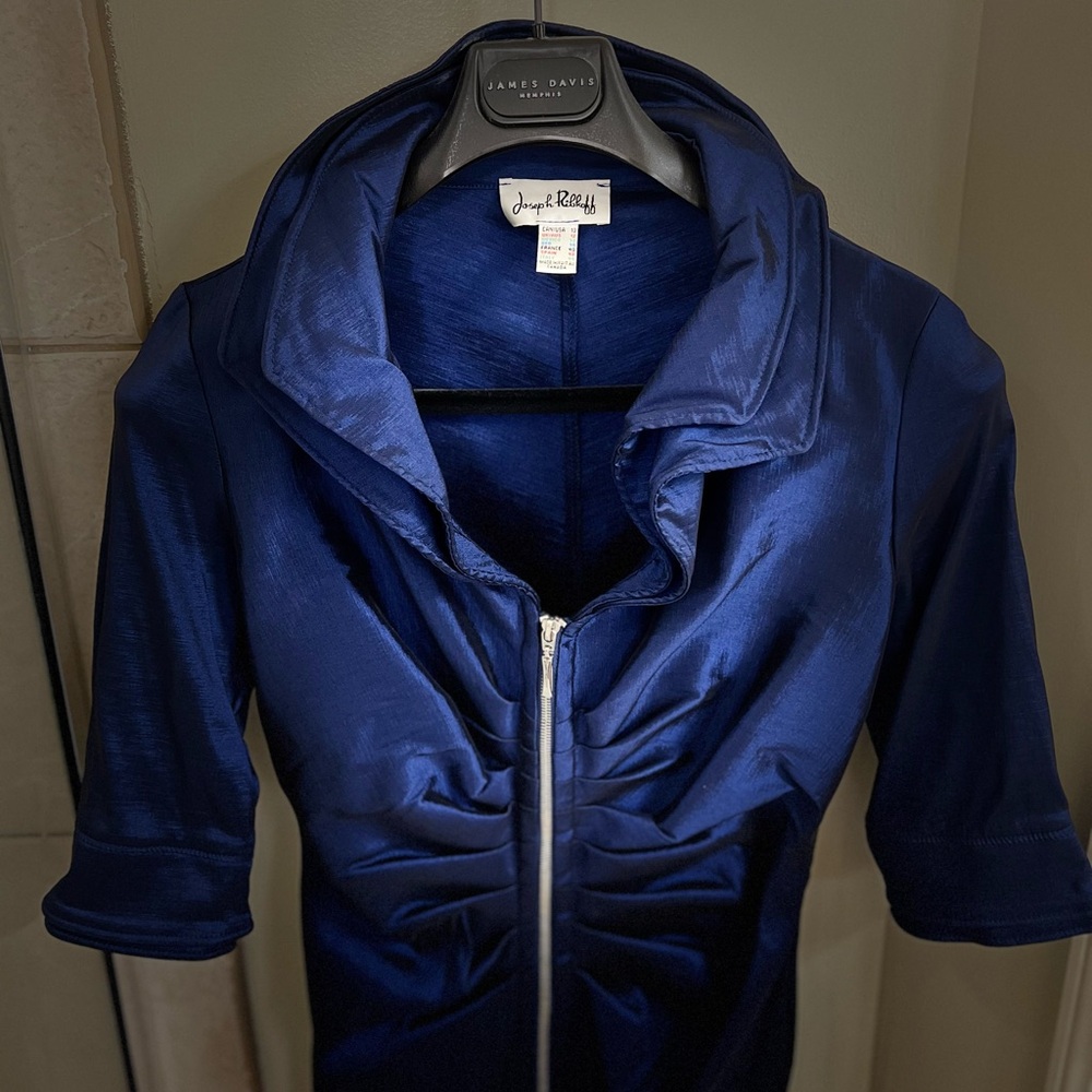 Joseph Ribkoff Navy Satin dress